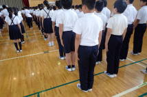6年生のすばらしい姿勢 6年生のすばらしい姿勢