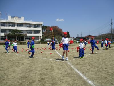 １・２年玉入れ