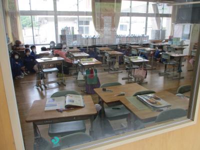 教室で安全確保