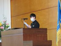 生徒会代表「歓迎の言葉」