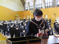 新入生代表「誓いの言葉」